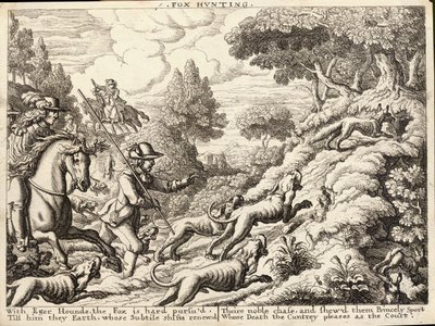 Fox Hunting by Wenceslaus Hollar
